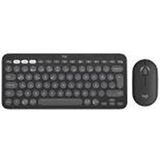Binbir Göz Bilgisayar Logitech 920-012245 Grafit Pebble 2 Combo Çoklu Sessiz Kablosuz Türkçe Q Klavye Mouse Seti