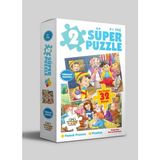 Binbir Göz Kitap 2 Süper Puzzle - Pamuk Prenses - Pinokyo 4+ Yaş