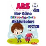 Binbir Göz Kitap Abs 3-4 Yaş Her Güne Dikkat-Algı-Zeka Aktiviteleri 30 Gün