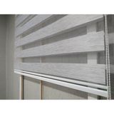 Binbir Perde Gri Beyaz Kırçıllı Zebra 110x200 cm Stor Perde