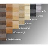 Binbir Perde Kırçıllı Düz Zebra Krem 70x300 cm Stor Perde