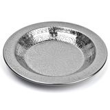 Binbir Trend 12.5 cm Otantik Desenli Paslanmaz Krom Çelik Hurma Tabağı, Zeytin, İftariyelik Tabağı-100 Adet