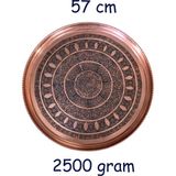 Binbir Trend 57 cm El Işlemeli Otantik Desenli Kalın Urfa Bakır Tepsi - BAKIR-TPS483 - 5 lt