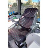 Binbir Trend Kabinli Traktör Koltuk Kılıfı, Iş Makinesi Koltuk Kılıfı - 3 Parça- Kapitone - Siyah- Bb-989