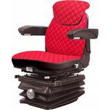 Binbir Trend Kabinli Traktör ve Iş Makinesi 3 Parça Koltuk Kılıfı- Kırmızı Deri - Tüm Traktörler