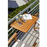 Binbirreyon Askılı Katlanır Balkon Masası Ahşap Ayarlanabilir Mekanizmalı 60x40cm AA015