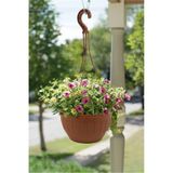 Binbirreyon Askılı Saksı Ahşap Desen 18CM AH096 - 26CM BÜYÜK