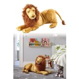 Binbirreyon Aslan Peluş Oyuncak Uyku Arkadaşı Detaylı Peluş 70cm PC408
