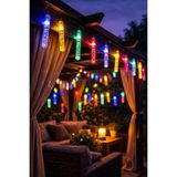 Binbirreyon Baloncuklu Stick Solar Aydınlatma Güneş Enerjili Lamba 20 Adet Sıralı Tüp Solar Renkli Led 680cm AG032