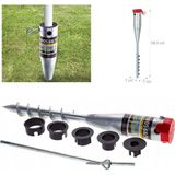 Binbirreyon Binbir Reyon Çelik Şemsiye Kazığı Burgulu 56CM Şemsiye Ayağı 26-68MM Çap Uyumlu Dayanıklı Malzeme- AA353