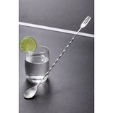 Binbirreyon Burgulu Kokteyl Karıştırma Kaşığı Çatallı 32cm Paslanmaz Çelik RA800
