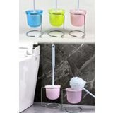 Binbirreyon Çelik Standlı Tuvalet Fırçası Seti 40cm 3 Renk LB047R