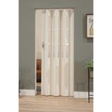 Binbirreyon Katlanır Kapı Camlı Akordiyon Kapı Kilit Sistemli Pvc Kapı 86x203cm Beyaz BJ019