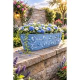 Binbirreyon Kelebekli 3D Saksı 47CM Balkon Saksı Uzun 47X16,5X14,5CM AH095R - Mavi