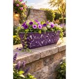 Binbirreyon Kelebekli 3D Saksı 47CM Balkon Saksı Uzun 47X16,5X14,5CM AH095R - Mor