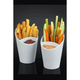 Binbirreyon Sosluklu Sunum Kasesi Patates Garnitür Atıştırmalık Kasesi Porselen 15cm (1 Adet) RA529