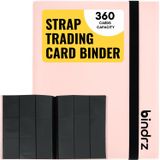 bindrz 360 Ticaret Kartı için 9 Cep Askılı Bağlayıcı Albümü | Yandan Yükleme Cepleri Klasörü | CCG TCG MTG ve Spor Kartları için Arşiv Güvenli Malzeme (Pembe)