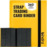 bindrz 360 Ticaret Kartları için 9 Cep Askı Bağlayıcı Albümü | Yandan Yükleme Cepleri Klasörü | CCG TCG MTG ve Spor Kartları için Arşiv Güvenli Malzeme (Sarı)