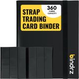 bindrz 360 Ticaret Kartları için 9 Cep Askı Bağlayıcı Albümü | Yandan Yükleme Cepleri Klasörü | CCG TCG MTG ve Spor Kartları için Arşiv Güvenli Malzeme (Siyah)