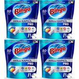 Bingo Akıllı Kapsül Pro Bulaşık Makinesi Deterjanı Tableti 200 Adet Limon Kokulu (4 Paket*50)