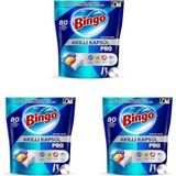 Bingo Akıllı Kapsül Pro Bulaşık Makinesi Deterjanı Tableti 80'li 3'lü Paket Akdeniz Ferahlığı ile Etkili