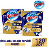 Bingo Akıllı Kapsül Pro Max Bulaşık Makinesi Deterjanı Tableti 120 Adet