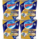 Bingo Akıllı Kapsül Pro Max Bulaşık Makinesi Deterjanı Tableti 240 Adet Limon Kokulu (4Pk*60)