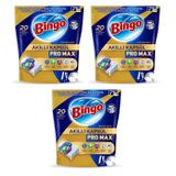 Bingo Akıllı Kapsül Pro Max Bulaşık Makinesi Tableti, 20'li x 3 Paket (60 Kapsül)