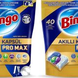 Bingo Akıllı Kapsül Pro Max Bulaşık Makinesi Tableti 40'lı x 2 Adet (80 Kapsül)
