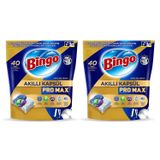 Bingo Akıllı Kapsül Pro Max Bulaşık Makinesi Tableti, 40'lı x 2 Paket (80 Kapsül)