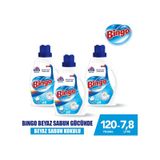 Bingo Beyazlar ve Renkliler İçin Beyaz Sabun Kokulu Sıvı Çamaşır Deterjanı 3 x 2600 ML