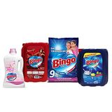 Bingo "büyük Ekonomi Paketi ; 9 Kg Toz Çamaşır Deterjanı Sık Yıkananlar Çamaşır Yumuşatıcısı 5 L Lovely