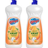 Bingo Elde Bulaşık Deterjanı Mandalina 1500 ml x 2 Adet - 1,5 lt