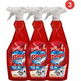 Bingo Fresh Lovely Toz Al 750 ML 3'lü Set Yüzeyler İçin Etkili Temizlik Ürünü