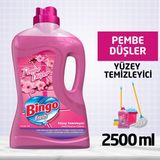 Bingo Fresh Pembe Düşler Yüzey Temizleyici 2,5L Çiçek Kokulu Yerli Üretim Temizlik Ürünü