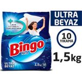 Bingo Matik 10 Yıkama 1500 gr Ultra Beyaz Toz Çamaşır Deterjanı