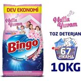 Bingo Matik Konsantre Toz Deterjan 10KG Mutlu Yuvam 67 Yıkama Beyazlar ve Renkliler İçin