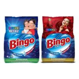 Bingo Matik Renkli Beyaz ve Renkli Toz Çamaşır Deterjanı, 4 kg, 2'li Set