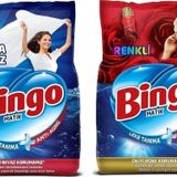 Bingo Matik Ultra Beyaz 4 kg + Renkli 4 kg Toz Çamaşır Deterjanı 2 li Set