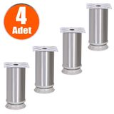 Bingo Mobilya Masa Puf Sehpa Ayağı Ayarlanabilir Metal Ayak 10 Cm (4 Adet)