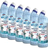 Bingo Oksijen Nefes Aldıran Hijyen Çamaşır Suyu 750 ml Ekonomi Paketi 6'lı Okaliptus - 4,5 lt