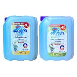 Bingo Oxyjen Oksijenik Çamaşır Suyu, Çam ve Limon Kokulu, 4L, 2'li Paket, Ekonomik Boy