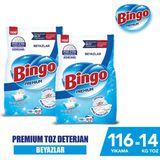 Bingo Premium Toz Çamaşır Deterjanı 7 Kg Beyaz 2'li