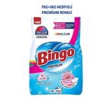 Bingo Premium Toz Çamaşır Deterjanı Renkliler 7 Kg + 1 Kg Bedava