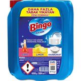 Bingo Sıvı Bulaşık Deterjanı 4 KG Limon Kokulu - 4 lt