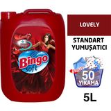 Bingo Soft Çamaşır Yumuşatıcısı Lovely 5L ( 50 Yıkama ) - 5 lt