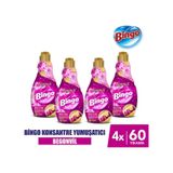 Bingo Soft Konsantre Çamaşır Yumuşatıcısı Begonvil 4 x 1440 ML