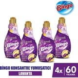 Bingo Soft Konsantre Çamaşır Yumuşatıcısı Lavanta 1440 ml X 4 Adet - 1,44 lt