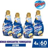 Bingo Soft Konsantre Çamaşır Yumuşatıcısı Lilyum 1440 ml X 4 Adet - 1,44 lt