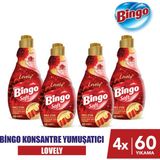 Bingo Soft Konsantre Çamaşır Yumuşatıcısı Lovely 1440 ml X 4 Adet - 1,44 lt